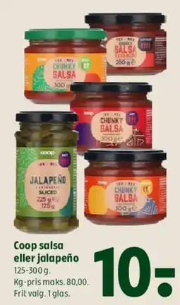 Coop 365 Coop salsa eller jalapeño tilbud