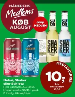 Coop 365 Mokai, Shaker eller Schiøtz tilbud