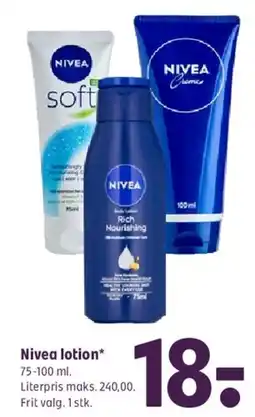 Coop 365 Nivea lotion tilbud