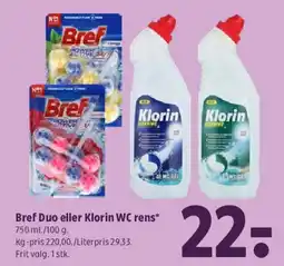Coop 365 Bref Duo eller Klorin WC rens tilbud