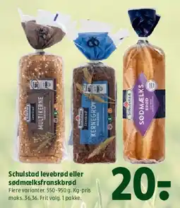 Coop 365 Schulstad brød tilbud