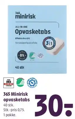 Coop 365 365 Minirisk opvasketabs tilbud