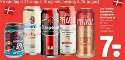 Coop 365 Craft Nation / Kaiserdom / Oranjeboom / Praga (dåseøl) tilbud