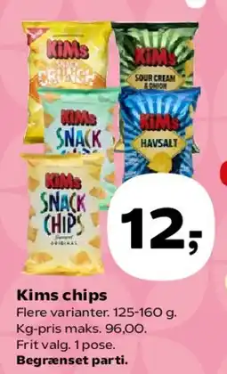 SuperBrugsen Kims chips tilbud