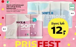 SuperBrugsen Nice & Soft toiletpapir / Soft & Strong køkkenrulle tilbud