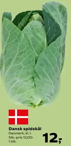 SuperBrugsen Dansk spidskål tilbud