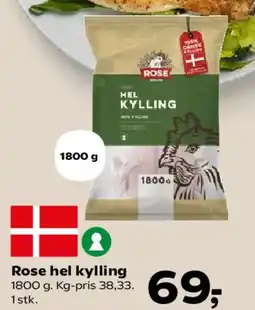 SuperBrugsen Rose hel kylling tilbud