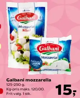 SuperBrugsen Galbani mozzarella tilbud