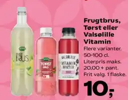 SuperBrugsen Frugtbrus, Tørst eller Valsølille Vitamin tilbud