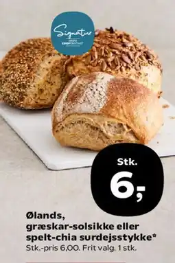Kvickly Ølands-, græskar-solsikke- eller spelt-chia surdejsstykke tilbud