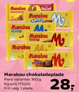 Kvickly Marabou chokoladeplade tilbud