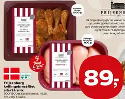 Kvickly Frijsenborg kyllingebrystfilet eller lårmix tilbud