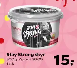 Kvickly Stay Strong skyr tilbud