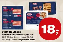 Kvickly Steff Houlberg bacon eller brunchpølser tilbud