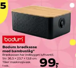 Kvickly Bodum brødkasse med bambuslåg tilbud