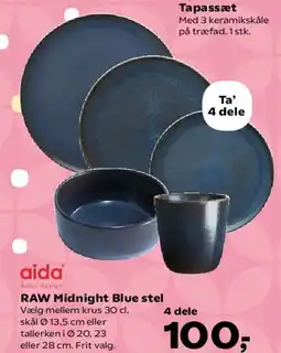 Kvickly RAW Midnight Blue stel tilbud