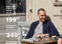 Kvickly Cottonfield t-shirt med striber tilbud