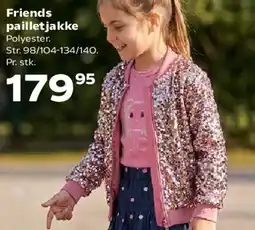 Kvickly Friends pailletjakke tilbud