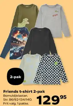 Kvickly Friends t-shirt 2-pak tilbud