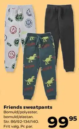 Kvickly Friends sweatpants tilbud