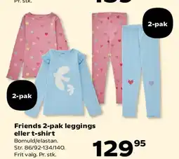 Kvickly Friends 2-pak leggings eller t-shirt tilbud