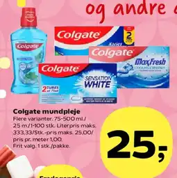 Kvickly Colgate mundpleje tilbud