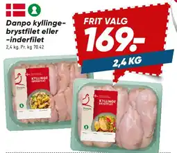 Bilka Danpo kyllingebrystfilet eller inderfilet tilbud