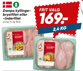 Danpo kyllingebrystfilet eller inderfilet