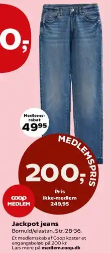 Kvickly Jackpot jeans tilbud