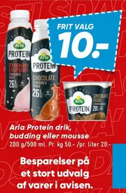 Bilka Arla Protein - drik, budding eller mousse tilbud