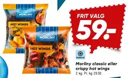 Bilka Morliny classic eller crispy hot wings tilbud