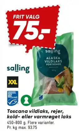 Bilka Toscana vildlaks / rejer / kold- eller varmrøget laks tilbud