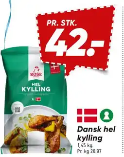 Bilka Dansk hel kylling tilbud