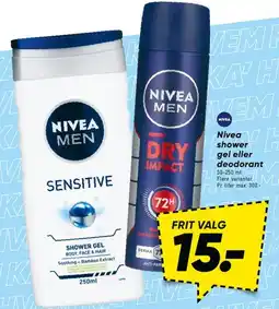 Bilka NIVEA Men shower gel / deodorant tilbud