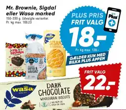 Bilka Mr. Brownie / Sigdal / Wasa tilbud