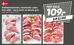 Bilka Nakkekoteletter / koteletter af dansk gris tilbud