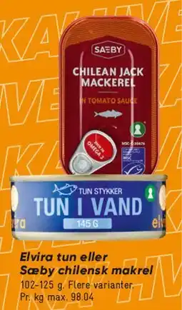Bilka Tun i vand / chilensk makrel tilbud