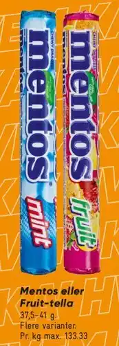 Bilka Mentos ruller tilbud