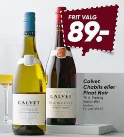 Bilka Calvet Chablis eller Pinot Noir tilbud