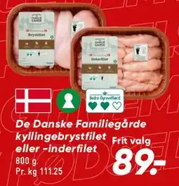 Bilka De Danske Familiegårde kyllingebrystfilet tilbud