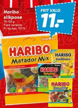Bilka Haribo slikpose (Matador Mix) tilbud