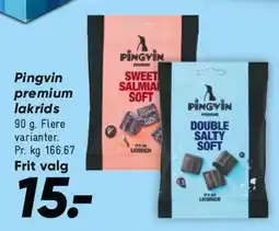 Bilka Pingvin premium lakrids tilbud