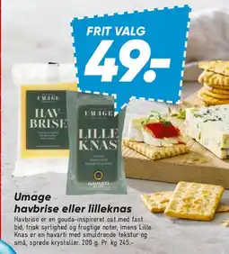 Bilka Umage - udvalg af oste tilbud