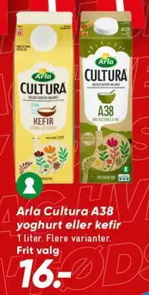 Bilka Arla Lactofree mælk / Arla Cultura A38 yoghurt eller kefir tilbud