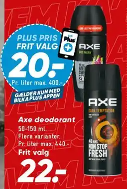 Bilka Axe deodorant tilbud