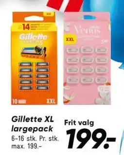 Bilka Gillette XL large pack tilbud