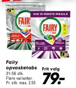 Bilka Fairy opvasketabs tilbud