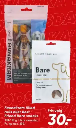 Bilka Faunakram / Best Friend Bare snacks tilbud