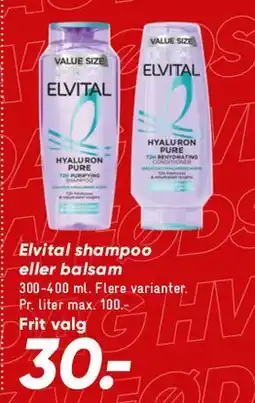 Bilka Elvital shampoo eller balsam tilbud