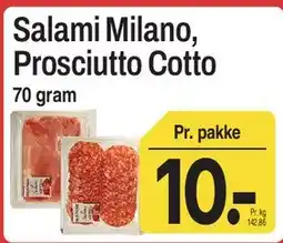 ABC Lavpris Salami Milano / Prosciutto Cotto tilbud